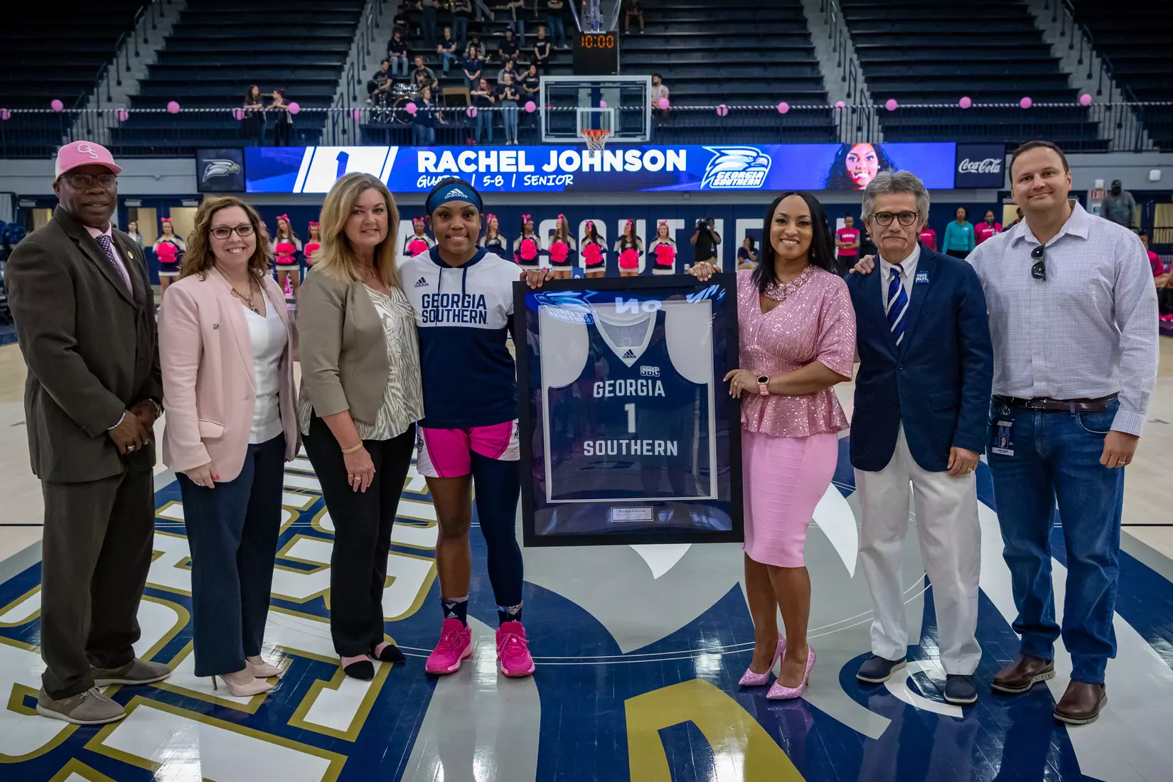 STATESBORO, GEORGIA - FEBRUARY 12: Georgia Southern Women’s Basketball faces the Coastal Carolina Chanticleers at Hanner Fieldhouse on February 12, 2022 in Statesboro, Georgia