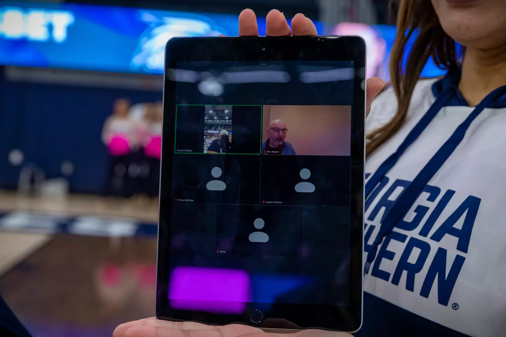 STATESBORO, GEORGIA - FEBRUARY 12: Georgia Southern Women’s Basketball faces the Coastal Carolina Chanticleers at Hanner Fieldhouse on February 12, 2022 in Statesboro, Georgia
