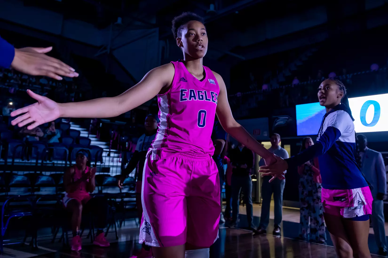 STATESBORO, GEORGIA - FEBRUARY 12: Georgia Southern Women’s Basketball faces the Coastal Carolina Chanticleers at Hanner Fieldhouse on February 12, 2022 in Statesboro, Georgia