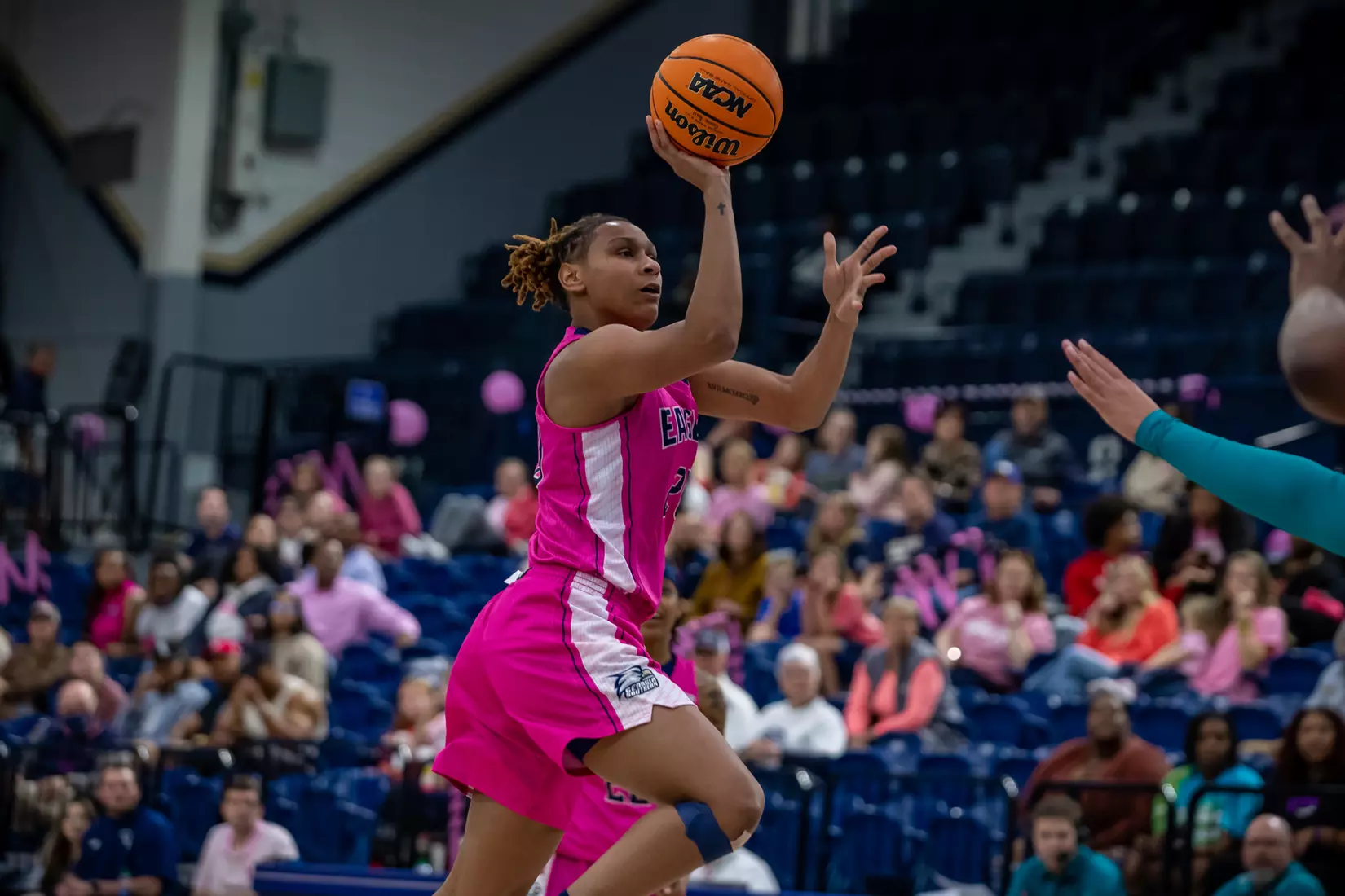STATESBORO, GEORGIA - FEBRUARY 12: Georgia Southern Women’s Basketball faces the Coastal Carolina Chanticleers at Hanner Fieldhouse on February 12, 2022 in Statesboro, Georgia