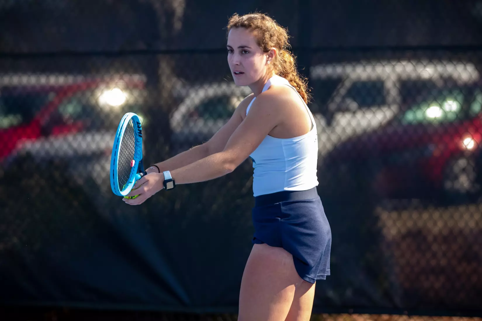 STATESBORO, GEORGIA - FEBRUARY 9: Georgia Southern Women’s Tennis faces College of Charleston at the Wallis Tennis Center February 9, 2022 in Statesboro, Georgia