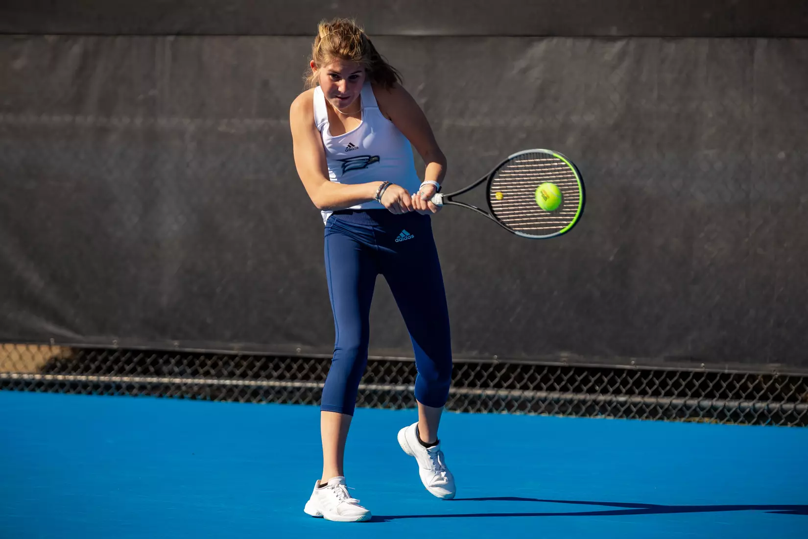 STATESBORO, GEORGIA - FEBRUARY 9: Georgia Southern Women’s Tennis faces College of Charleston at the Wallis Tennis Center February 9, 2022 in Statesboro, Georgia