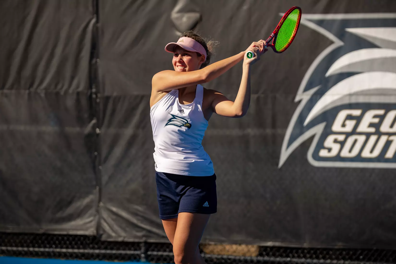 STATESBORO, GEORGIA - FEBRUARY 9: Georgia Southern Women’s Tennis faces College of Charleston at the Wallis Tennis Center February 9, 2022 in Statesboro, Georgia