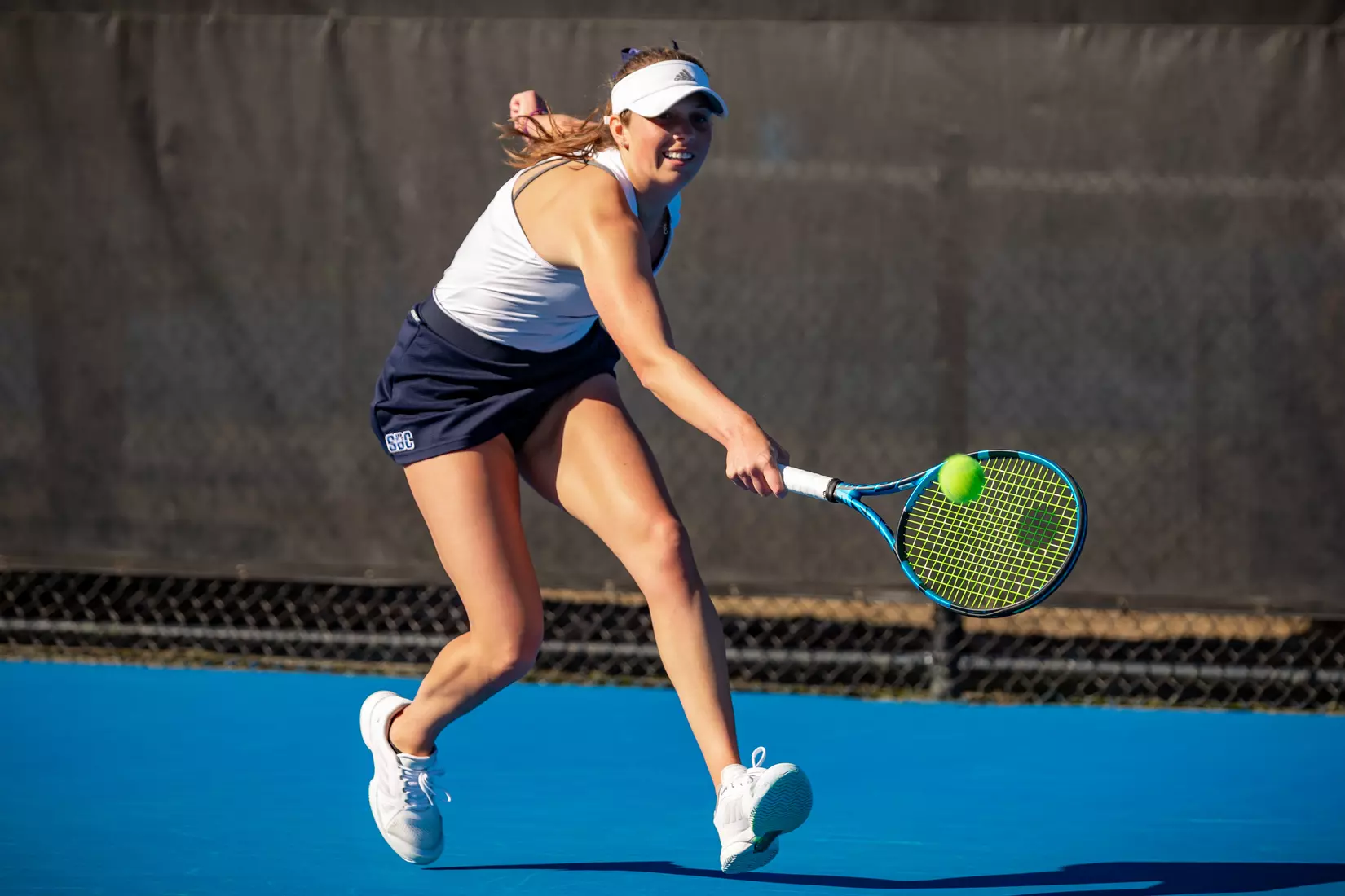STATESBORO, GEORGIA - FEBRUARY 9: Georgia Southern Women’s Tennis faces College of Charleston at the Wallis Tennis Center February 9, 2022 in Statesboro, Georgia