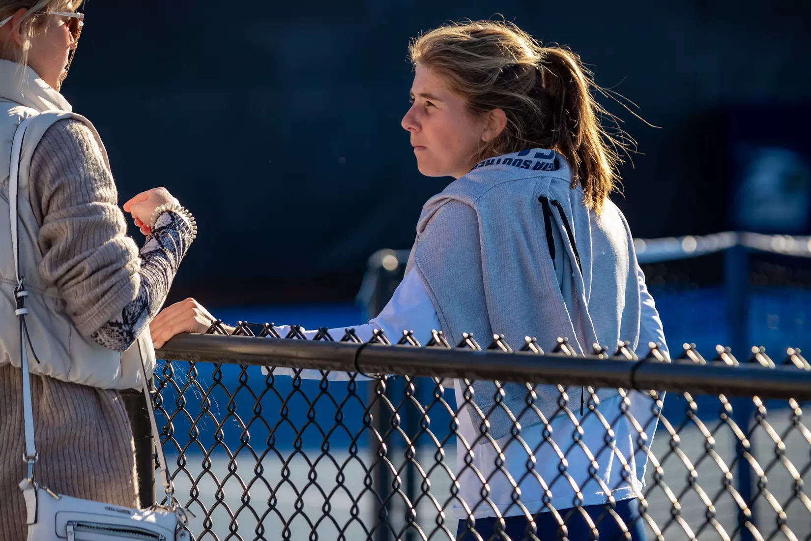 STATESBORO, GEORGIA - FEBRUARY 9: Georgia Southern Women’s Tennis faces College of Charleston at the Wallis Tennis Center February 9, 2022 in Statesboro, Georgia