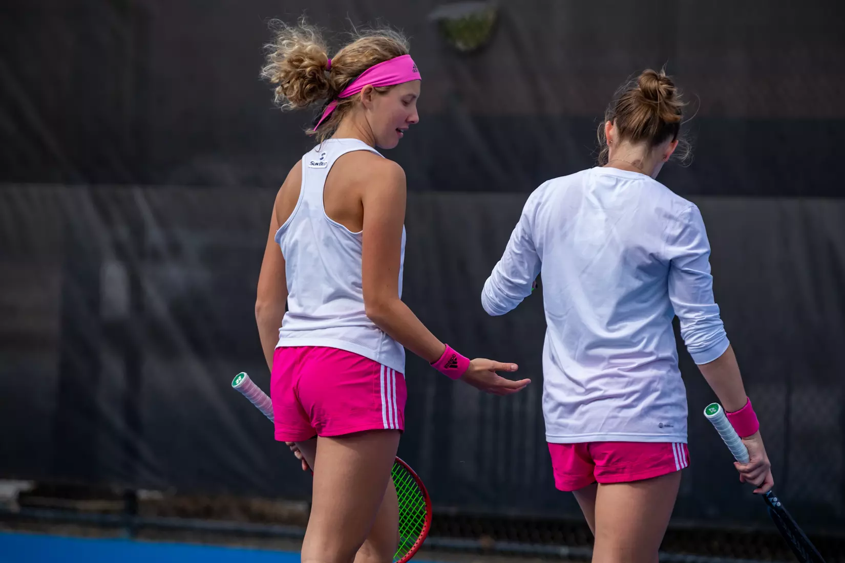 STATESBORO, GEORGIA - FEBRUARY 13: Georgia Southern Women’s Tennis faces the South Carolina State Bulldogs at the Wallis Tennis Center on February 13, 2022 in Statesboro, Georgia