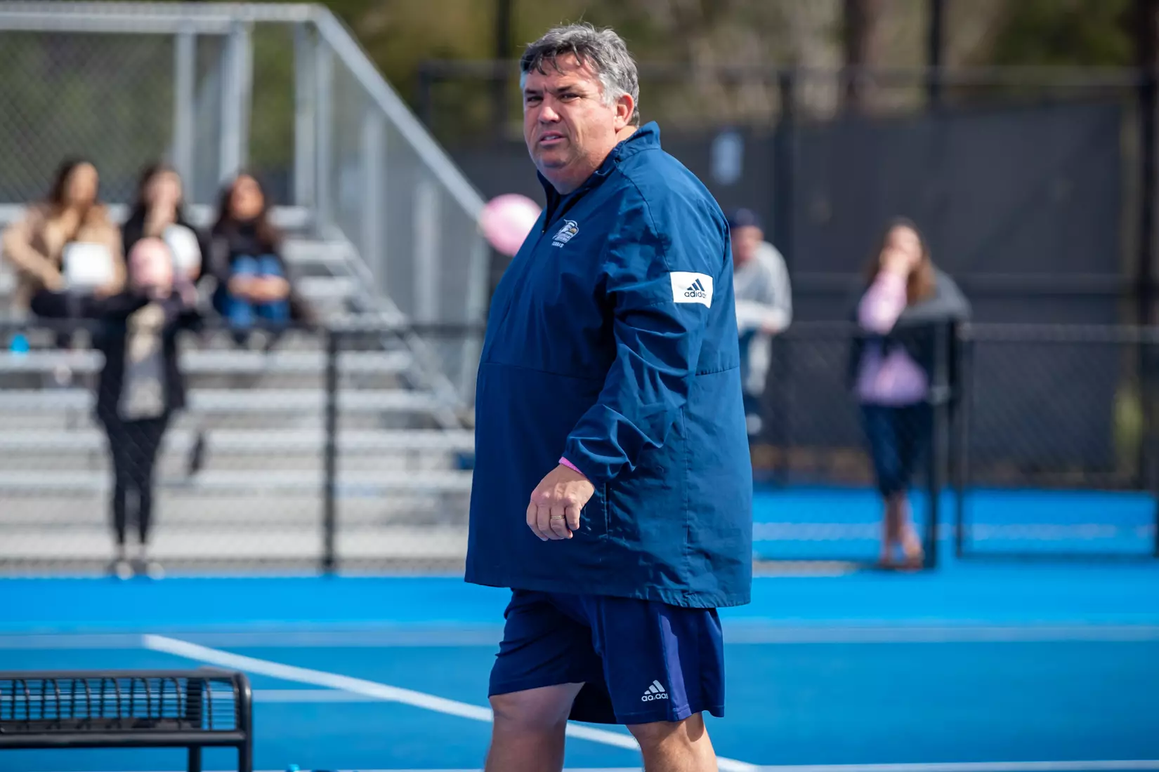 STATESBORO, GEORGIA - FEBRUARY 13: Georgia Southern Women’s Tennis faces the South Carolina State Bulldogs at the Wallis Tennis Center on February 13, 2022 in Statesboro, Georgia
