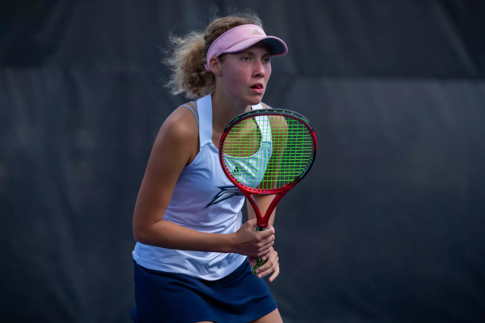 STATESBORO, GEORGIA - MARCH 17: Georgia Southern Women’s Tennis faces Rhode Island at the Wallis Tennis Center on March 17, 2022 in Statesboro, Georgia