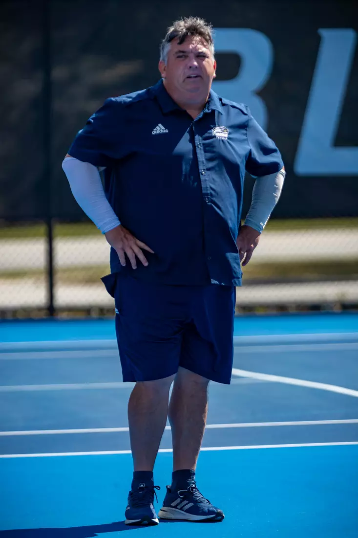STATESBORO, GEORGIA - MARCH 17: Georgia Southern Women’s Tennis faces Rhode Island at the Wallis Tennis Center on March 17, 2022 in Statesboro, Georgia
