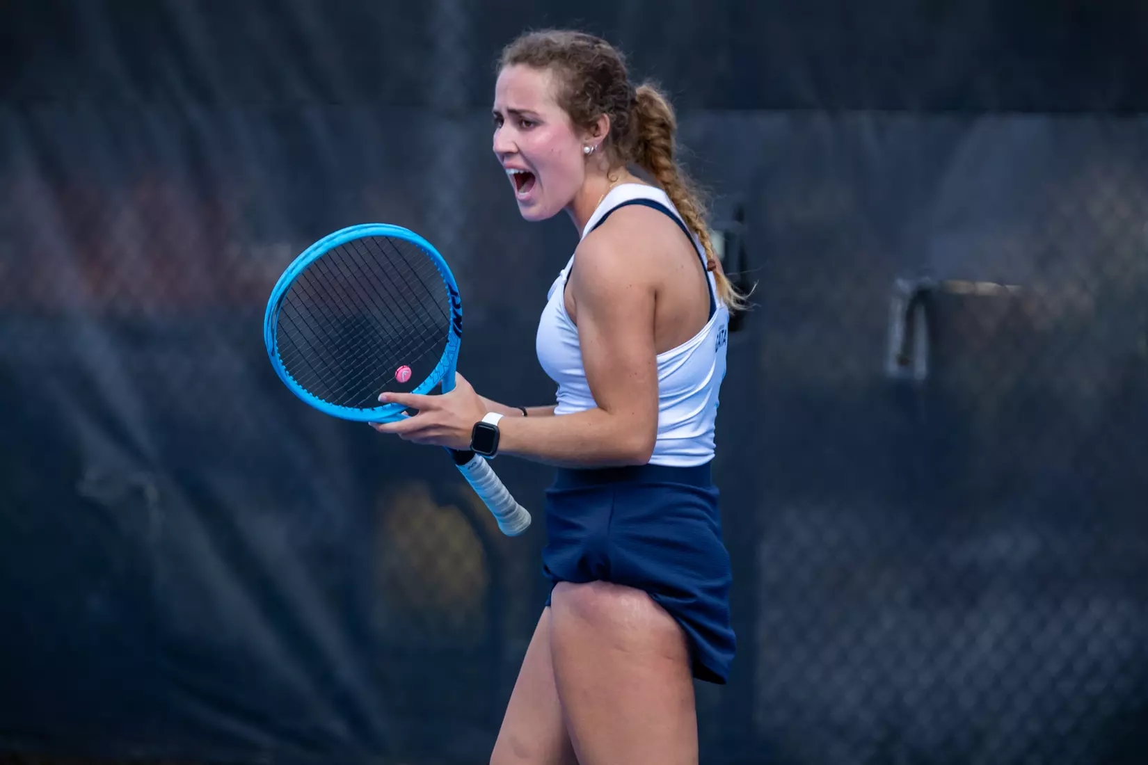 STATESBORO, GEORGIA - MARCH 17: Georgia Southern Women’s Tennis faces Rhode Island at the Wallis Tennis Center on March 17, 2022 in Statesboro, Georgia