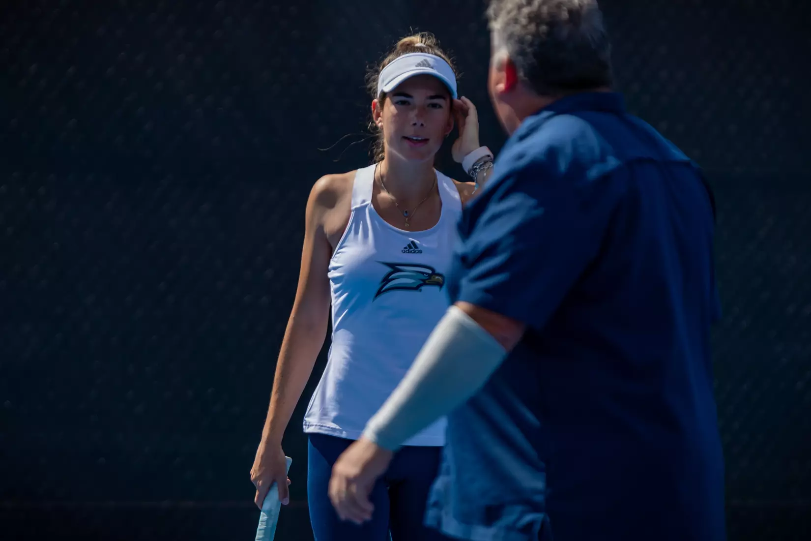 STATESBORO, GEORGIA - MARCH 17: Georgia Southern Women’s Tennis faces Rhode Island at the Wallis Tennis Center on March 17, 2022 in Statesboro, Georgia