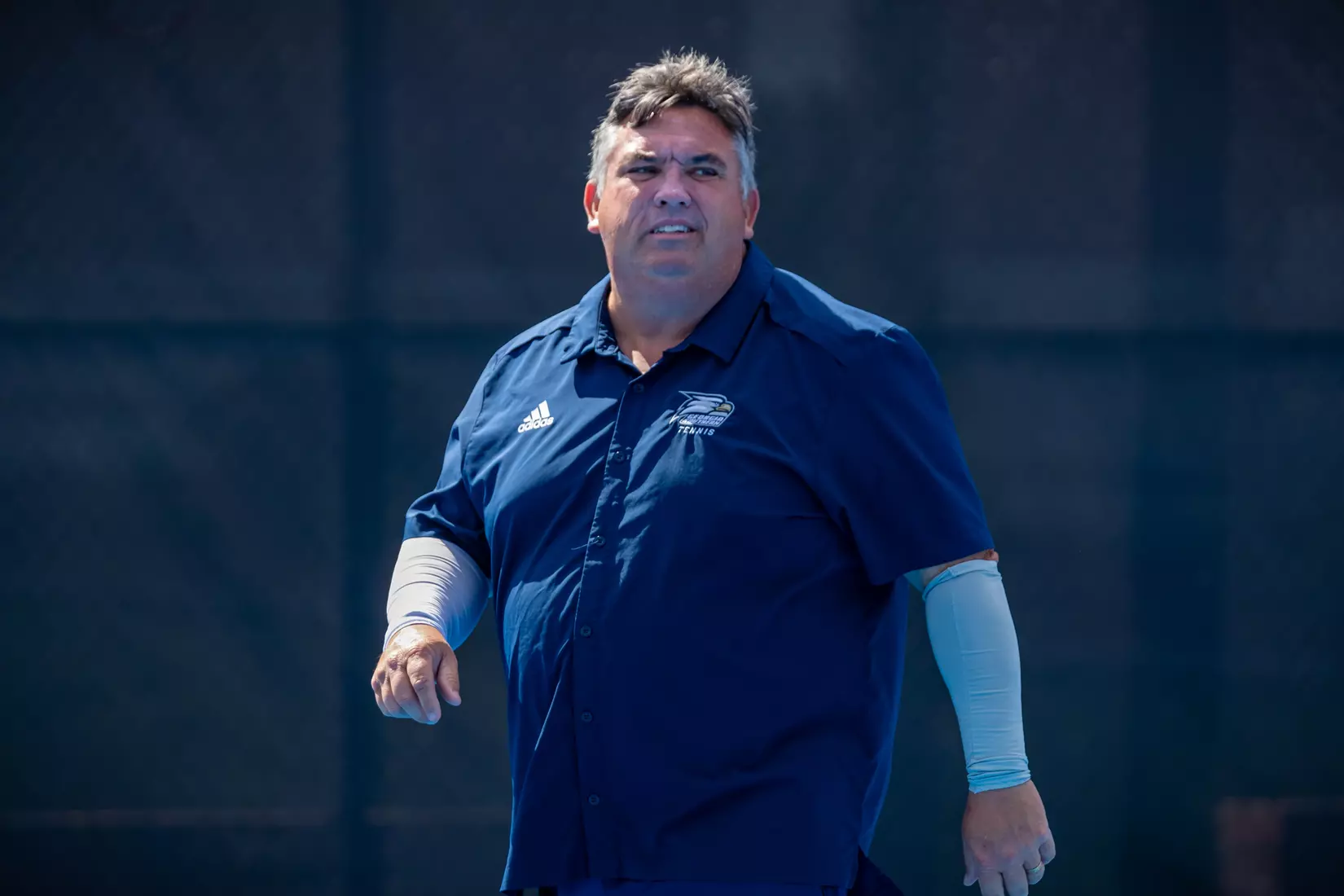 STATESBORO, GEORGIA - MARCH 17: Georgia Southern Women’s Tennis faces Rhode Island at the Wallis Tennis Center on March 17, 2022 in Statesboro, Georgia