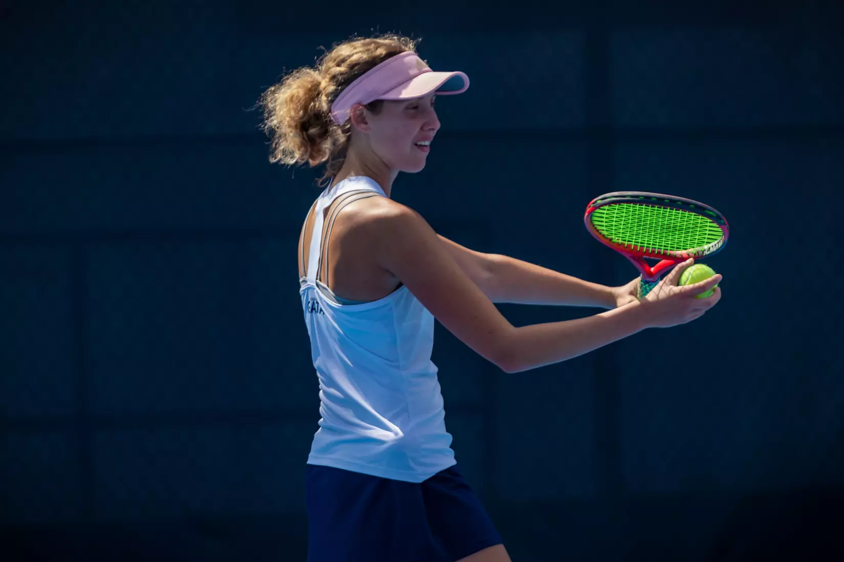 STATESBORO, GEORGIA - MARCH 17: Georgia Southern Women’s Tennis faces Rhode Island at the Wallis Tennis Center on March 17, 2022 in Statesboro, Georgia