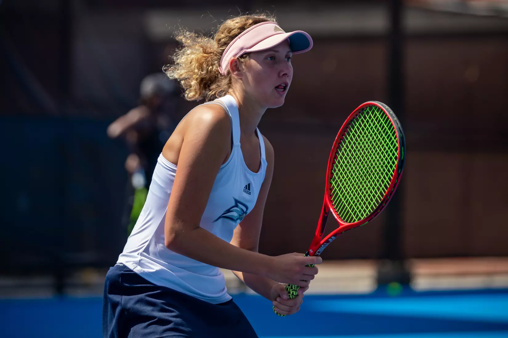 STATESBORO, GEORGIA - MARCH 17: Georgia Southern Women’s Tennis faces Rhode Island at the Wallis Tennis Center on March 17, 2022 in Statesboro, Georgia