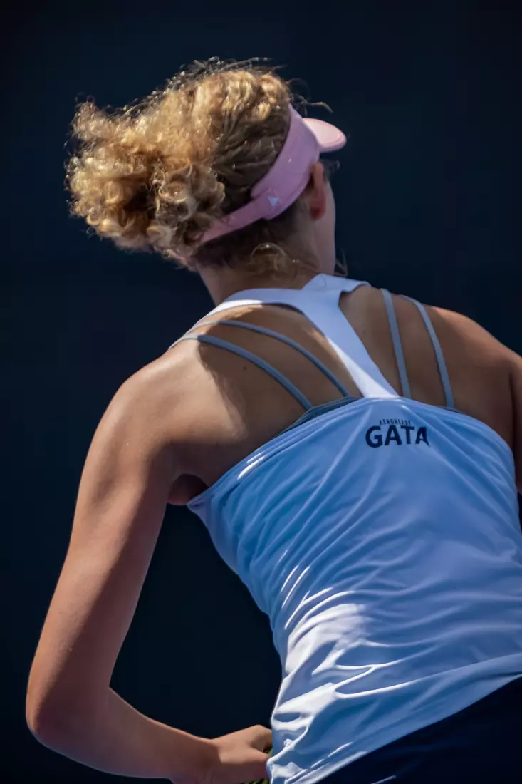 STATESBORO, GEORGIA - MARCH 17: Georgia Southern Women’s Tennis faces Rhode Island at the Wallis Tennis Center on March 17, 2022 in Statesboro, Georgia