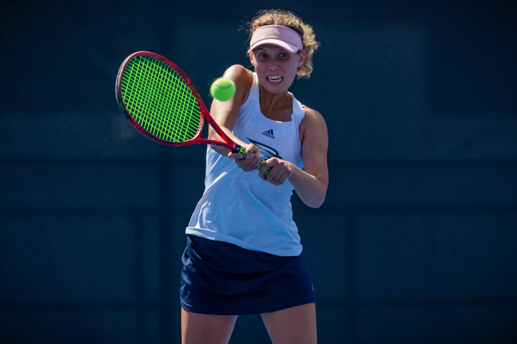 STATESBORO, GEORGIA - MARCH 17: Georgia Southern Women’s Tennis faces Rhode Island at the Wallis Tennis Center on March 17, 2022 in Statesboro, Georgia