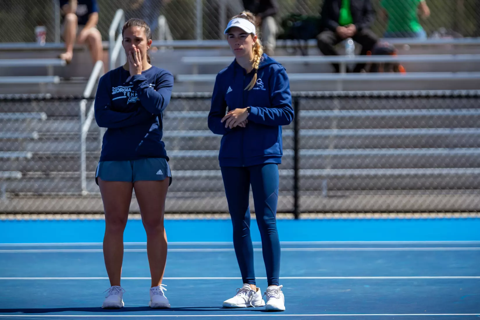 STATESBORO, GEORGIA - MARCH 17: Georgia Southern Women’s Tennis faces Rhode Island at the Wallis Tennis Center on March 17, 2022 in Statesboro, Georgia