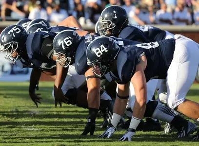 The Eagles' Offensive Line has kept Georgia Southern at the top of the national rushing list with 399.8 yards per game