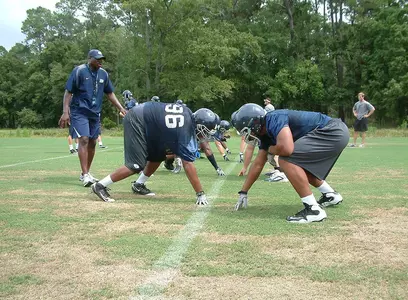 Football Practice Action Shot