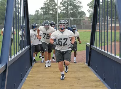 Football Practice Action Shot