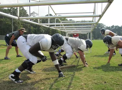 Football Practice Action Shot