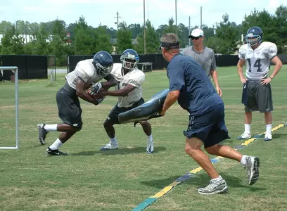 Football Practice Action Shot