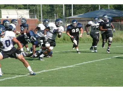 Football Practice Action Shot
