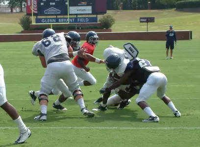 Football Practice Action Shot