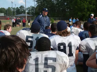 Football Practice Action Shot
