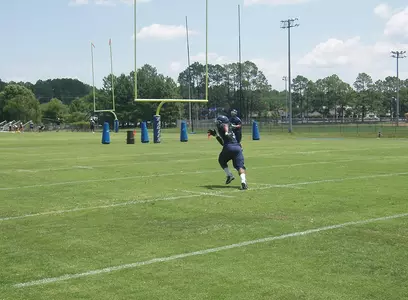 Football Practice - Action Shot