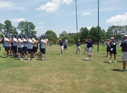 Football Practice - Action Shot