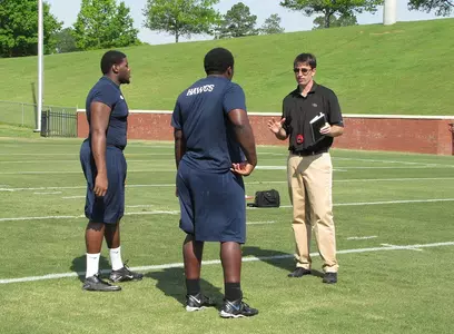 Football Practice Action Shot
