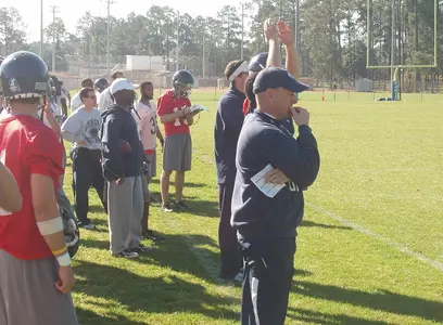 Football Practice - Action Shot