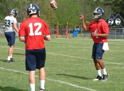 Football Practice Action Shot