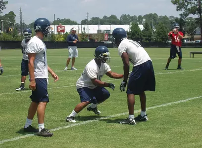Football Practice - Action Shot