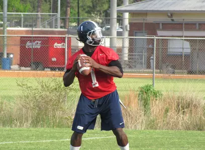 Football Practice Action Shot