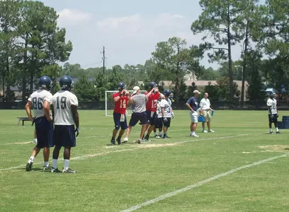 Football Practice - Action Shot