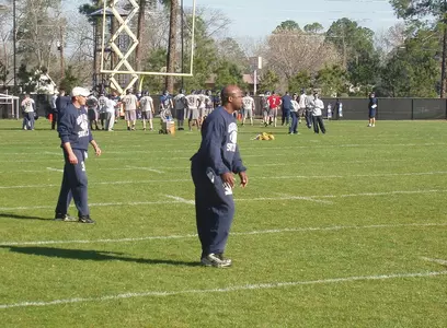 Football Practice - Action Shot