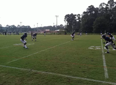 Football Practice Action Shot