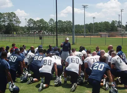 Football Practice - Action Shot