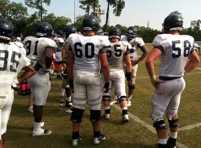 Football Practice Action Shot