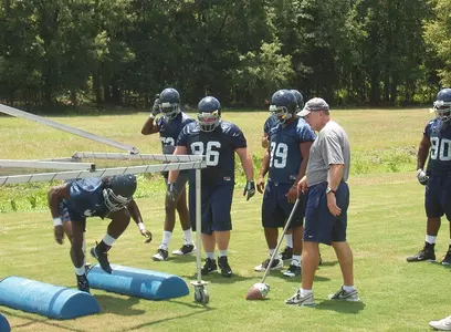 Football Practice - Action Shot
