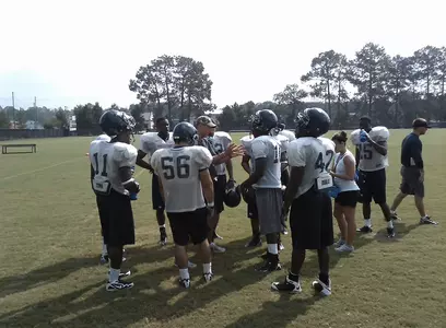 Football Practice - Action Shot