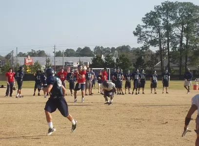 Football Practice - Action Shot