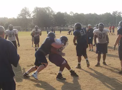 Football Practice - Action Shot