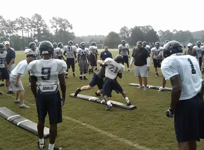 Football Practice - Action Shot