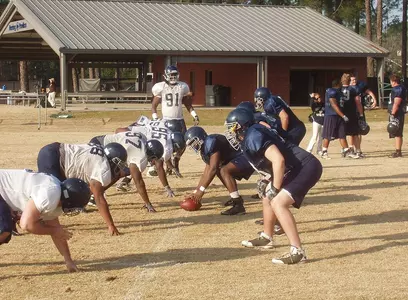 Football Practice - Action Shot