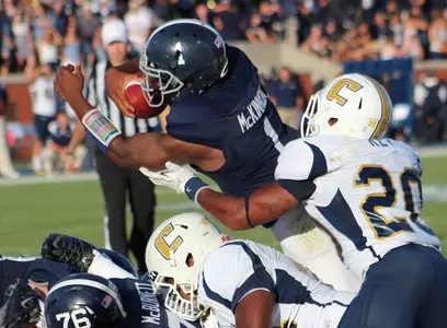 Jerick McKinnon scores a touchdown against Chattanooga