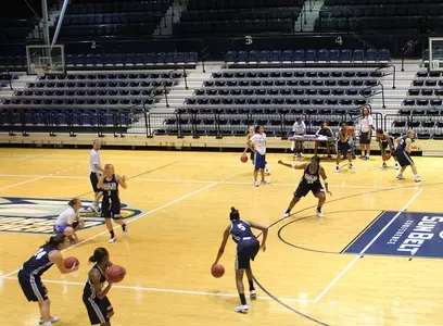 Women's basketball practice