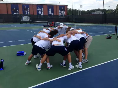 MT team huddle 4/12/14